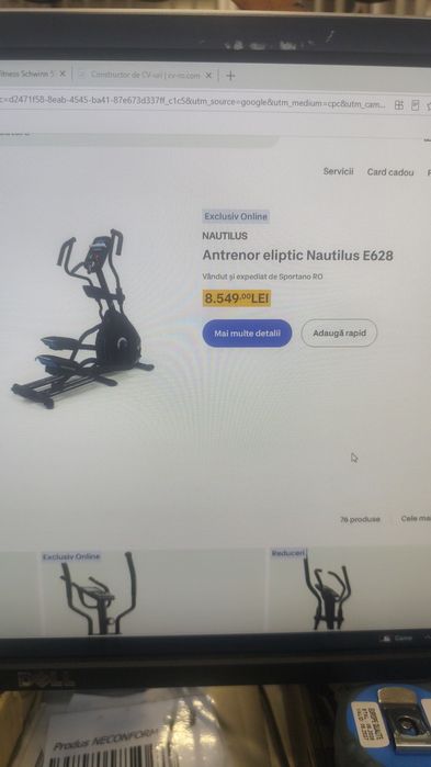 Bicicleta profesionala eliptică nautilius e628