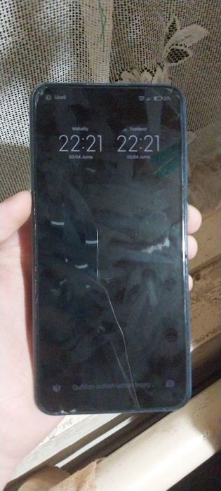 Redmi note 9 xotirasi: 6/128gb