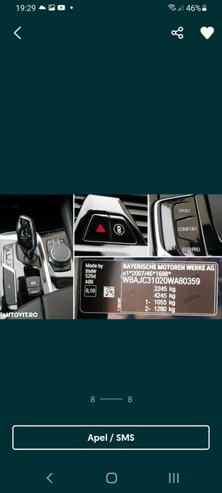 Vând BMW g30 520d
