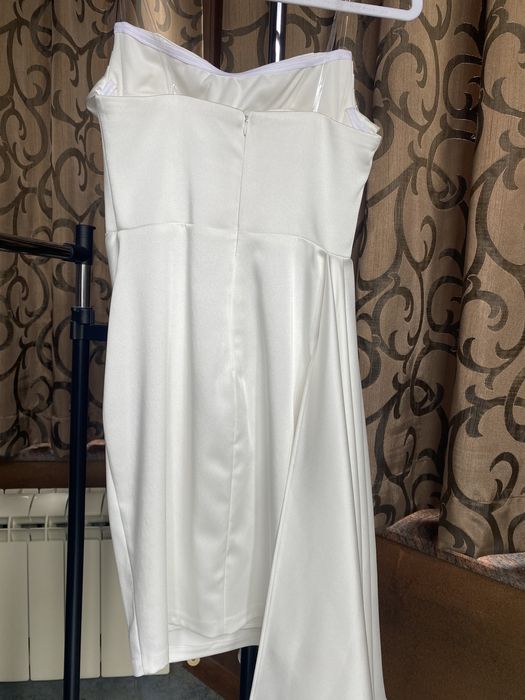 Официална бяла къса рокля Dizi с етикет / S размер