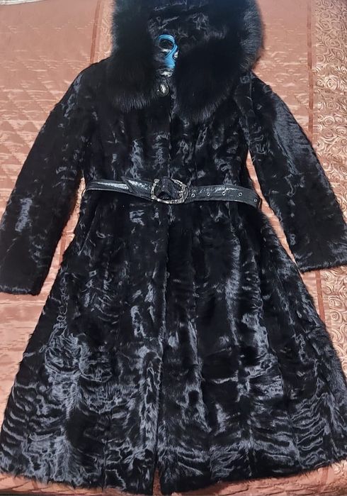 Шуба, стриженная коза