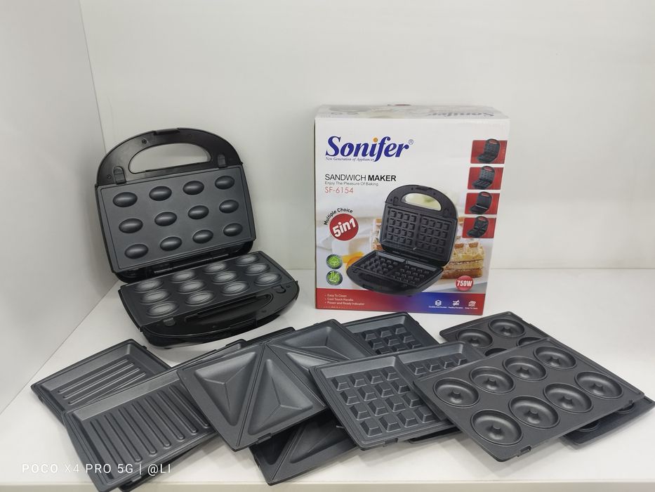 Тостер Вафельница Сендвичница Орешки Toster Vafli Sonifer 6154