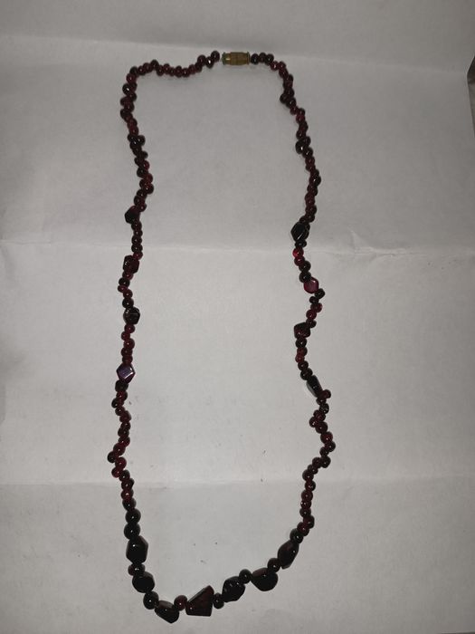 Бусы гранат СССР бижутерия
