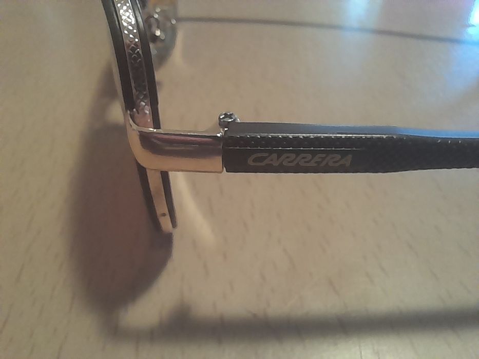 Ochelari de soare Carrera - aviator polarizati, Auriu, Negru