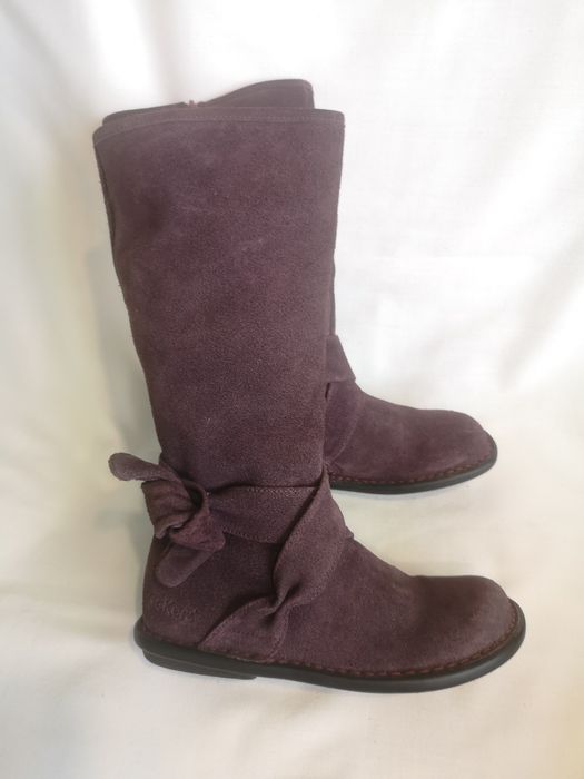 Kickers, ботуши естествен велур, номер 36