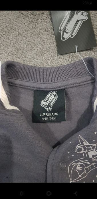 Geaca cu capse Nasa Primark mar 6/9luni