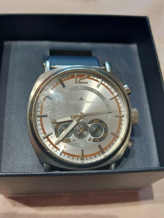 Ceas bărbat Jacques Lemans 1-1415 cronograf japonez,stare perfecta
