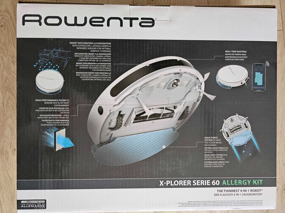 Прахосмукачка робот ROWENTA X-PLORER Allergy Serie 60 RR7447WH