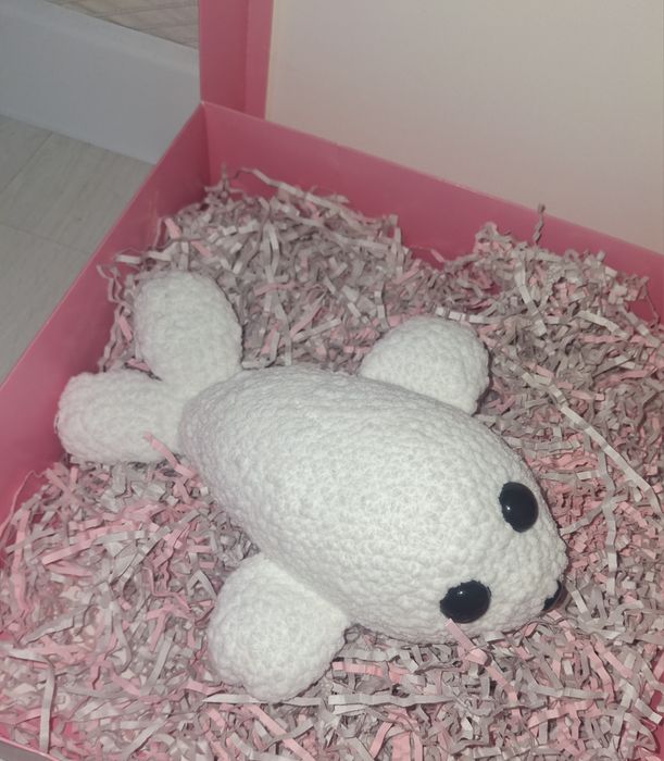 Вязанный тюлень ручной работы