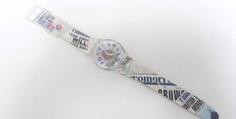 Ceas Elvetian James Bond 007 Swatch SUJK138  - Elliot Carver, rar
