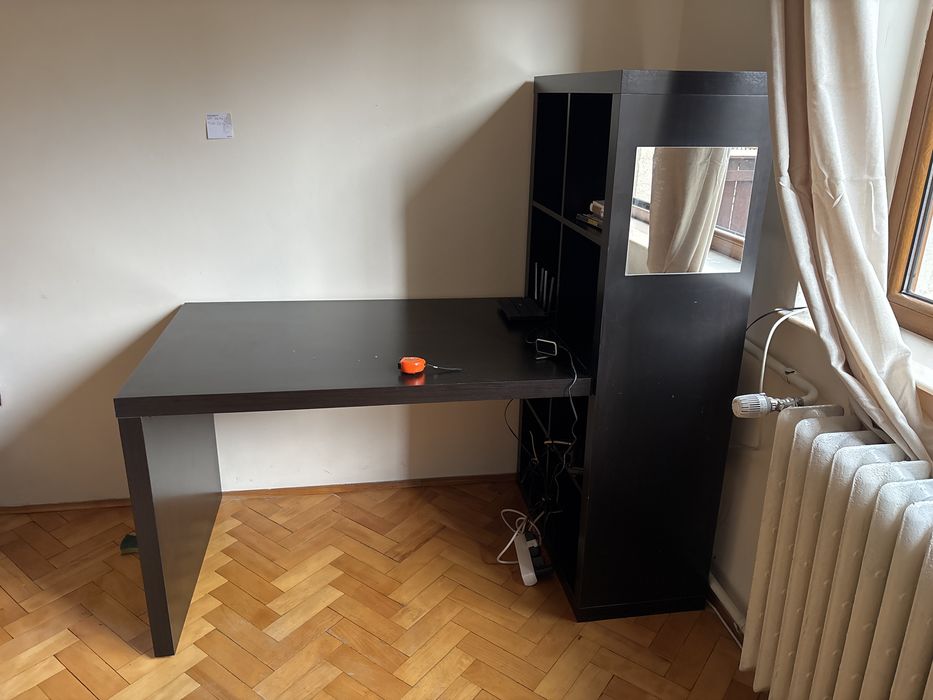 birou jysk multifunctional tip ikea cu rafturi