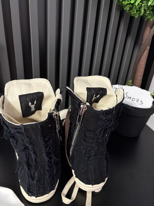 Rick Owens Ramones Denim Slashed