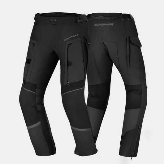 Мъжки текстилен мото панталон,SHIMA HERO 2.0 Black,подплати,протектори