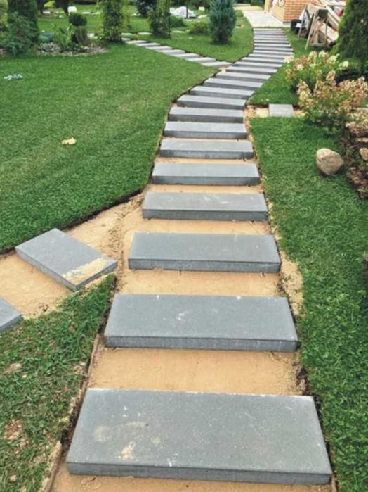Бетонни ПЪТЕКИ за Двора и Градината --модерна АЛЕЯ с бетонни панели