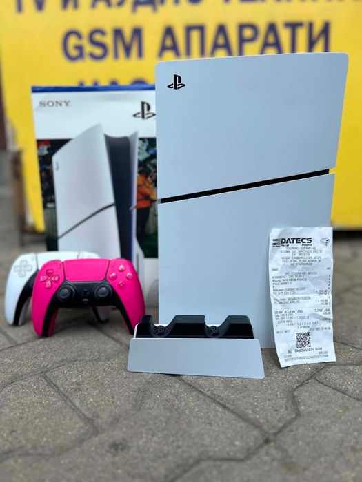 Конзола Sony PlayStation 5 Slim, 1TB CFI-2116 Disk/  2бр джойстик / Станция / Гаранция