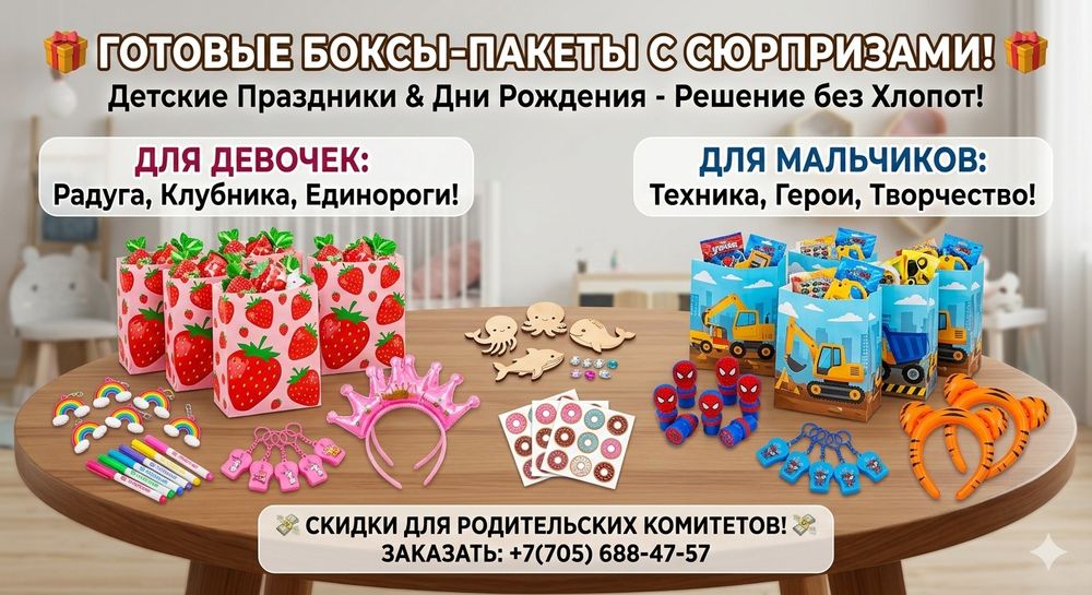 Готовые боксы для мальчиков и девочек