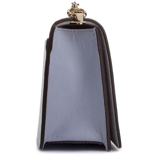 FURLA crossbody модел MIMI чанта от естествена кожа в свело син цвят