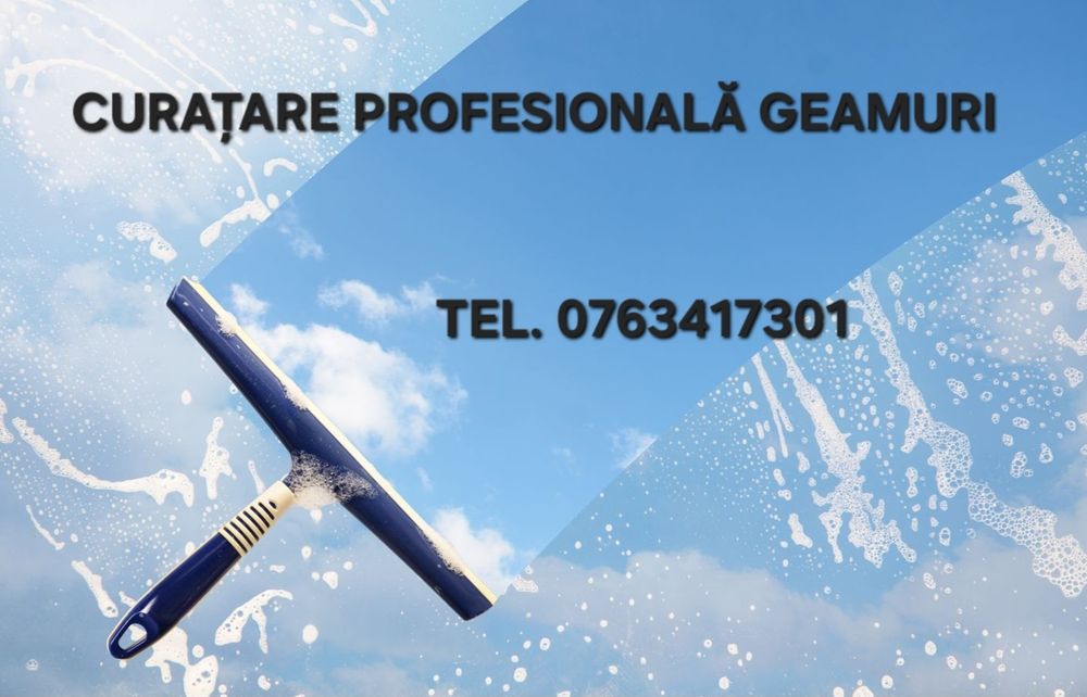 Curatare geamuri profesionala.