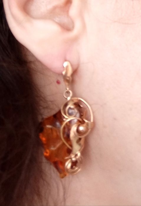 Комплект, серьги и кольцо