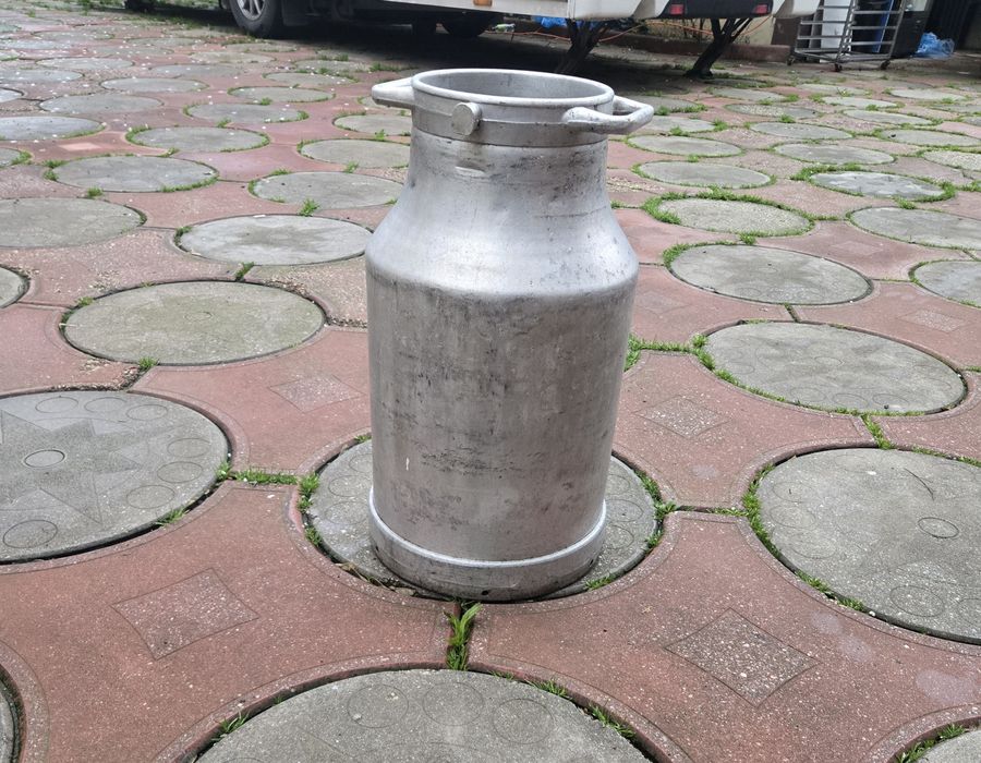 Bidon de lapte din aluminiu  25l  miere ulei