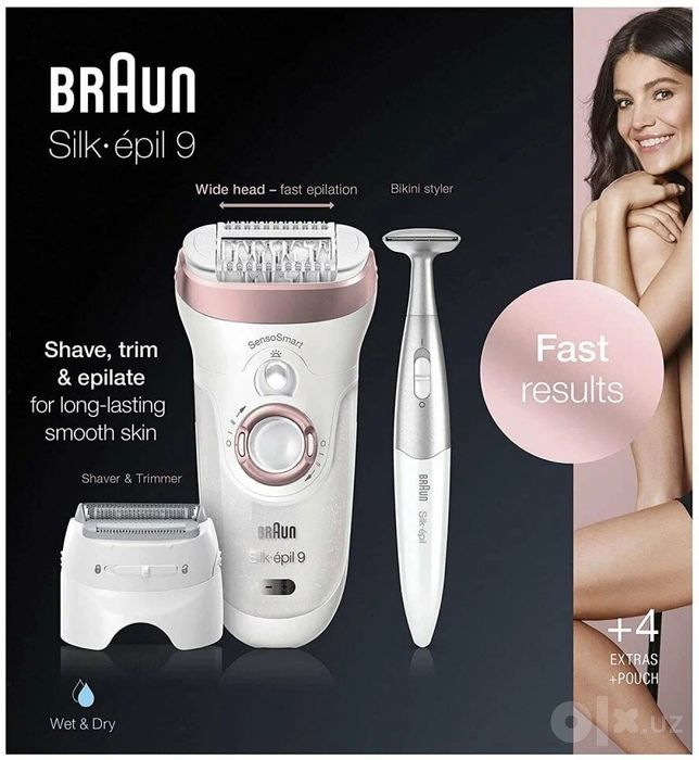 Эпилятор BRAUN SES 9890 для влажного и сухого использования