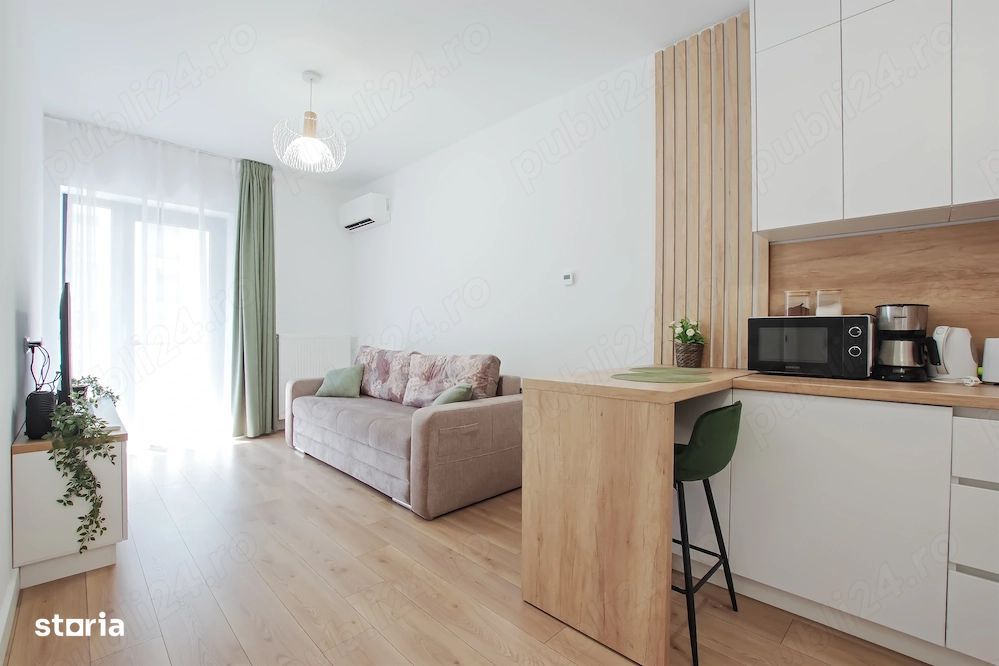 Studio modern de închiriat – Silk District | Parcare inclusă