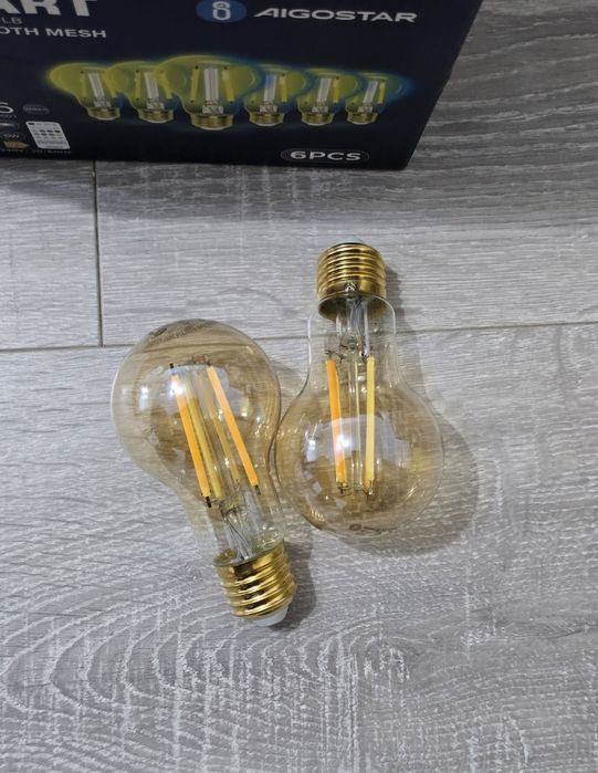 Set 6 becuri inteligente Aigostar Mesh A60 6W – Alexa/Google Home