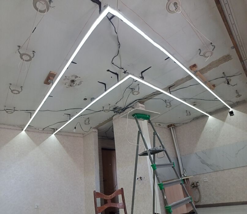 Поклейка обои, линолеум, левкас