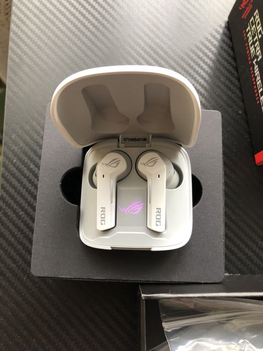 Безжични слушалки ASUS - ROG Cetra True Wireless, ANC, бели