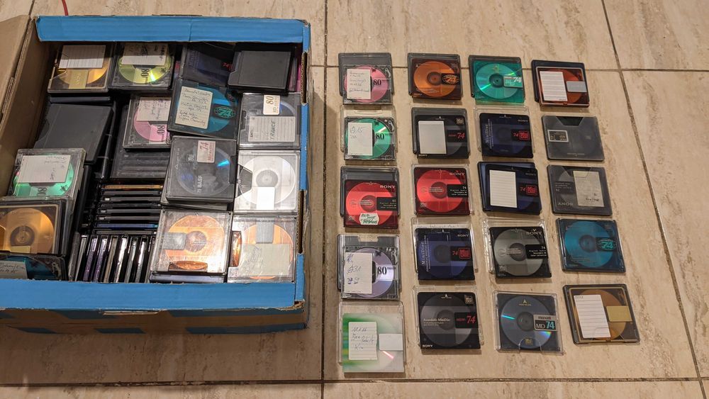 Minidiscuri Sony, TDK etc, pachete a cate 10 bucati pentru inregistrat