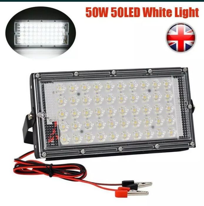 Reflector Camping, Pescuit LED SMD - 12V/50W sau 100W/12v Alb Rece