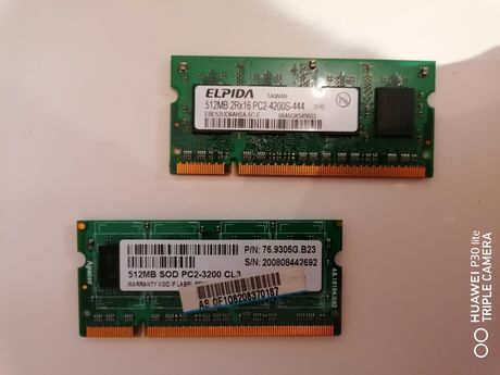Vand 2 memorii sodim Laptop