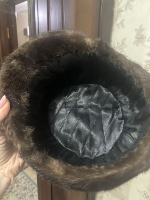 Норковая шапка мужская.