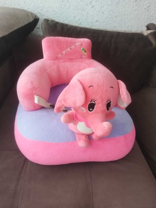 Детски пуф Мече и Слонче