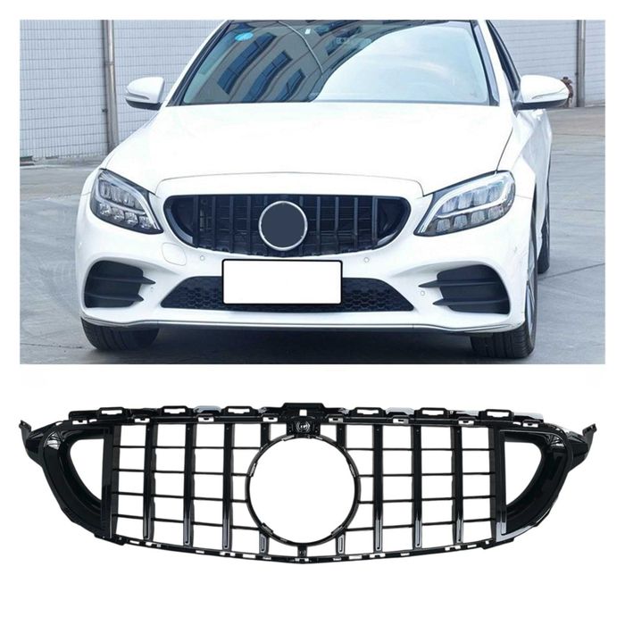 Решетка BRABUS дизайн за Mercedes C-Class W205 Черен гланц