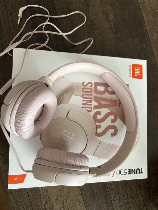 Стерео слушалки JBL T500 PINK