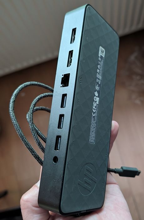 HP USB-C/A Universal Dock G2 – Stație de Andocare Premium – Monitoare 4K și Rețea