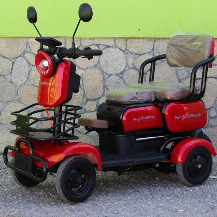 Мини триместна електрическа четириколка MaxMotors A9, 1500W, 48V/20Ah