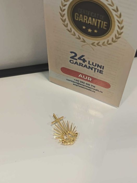 (AG41) Pandativ aur, 14K b6153 Certificat de garantie