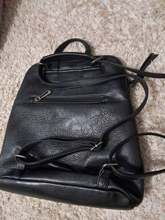 Rucsac ghiozdan piele ecologica negru