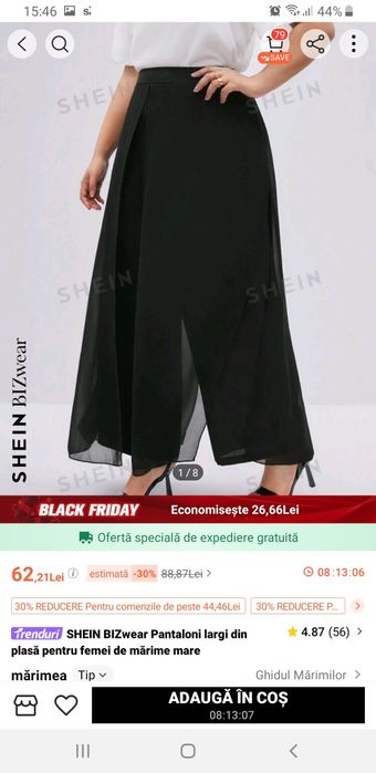 Pantaloni negri dama
