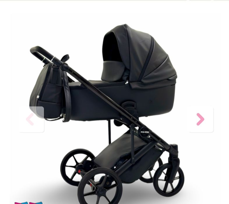 Бебешка количка Spring New 3в1; цвят: черна перла