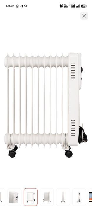 Масляный радиатор AVA AVH-11N белый