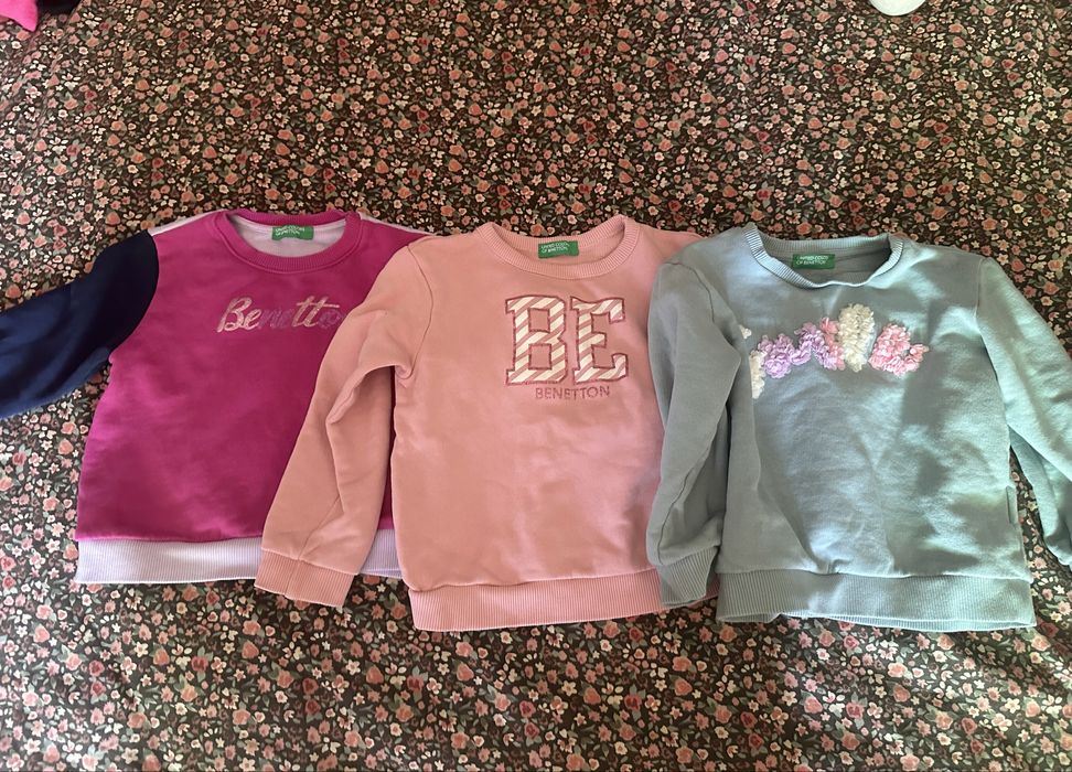 Детски памучен суичър Benetton