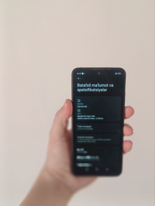Redmi not 12 s 8/256gb sotiladi
Xotira 8+6/256gb 
Kar dok yo
Aybi ekra