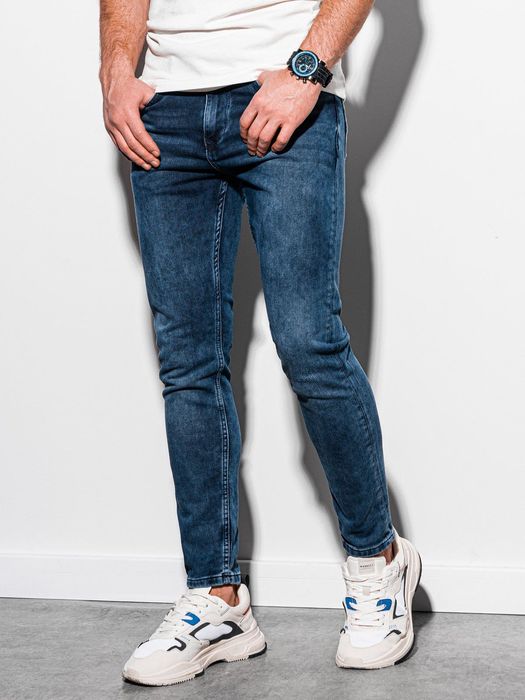 Мъжки дънки Ombre SKINNY FIT P1007 - тъмно сини