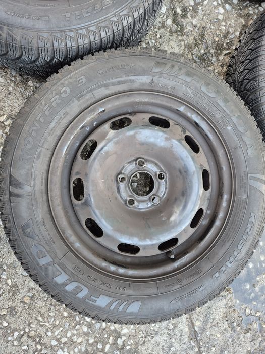 4бр стоманени джанти за фолксваген голф/ 6ж Х15/ет 38/ 5Х 100/