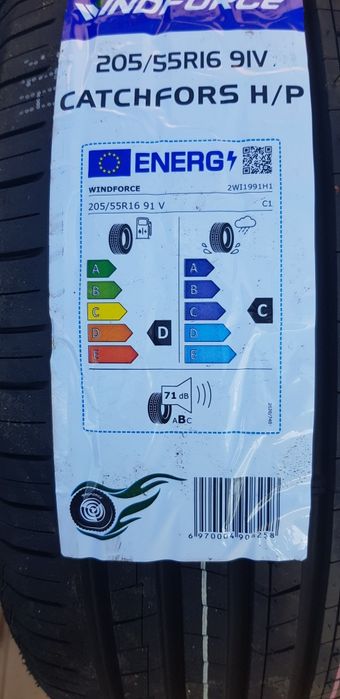 НОВИ ЛЕТНИ-16цола-205/55-1бр.-98лв."WINDFORS "с монтаж и баланс