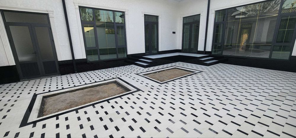 Укладка брусчатка/ Bruschatka terish от подготовки до результата.