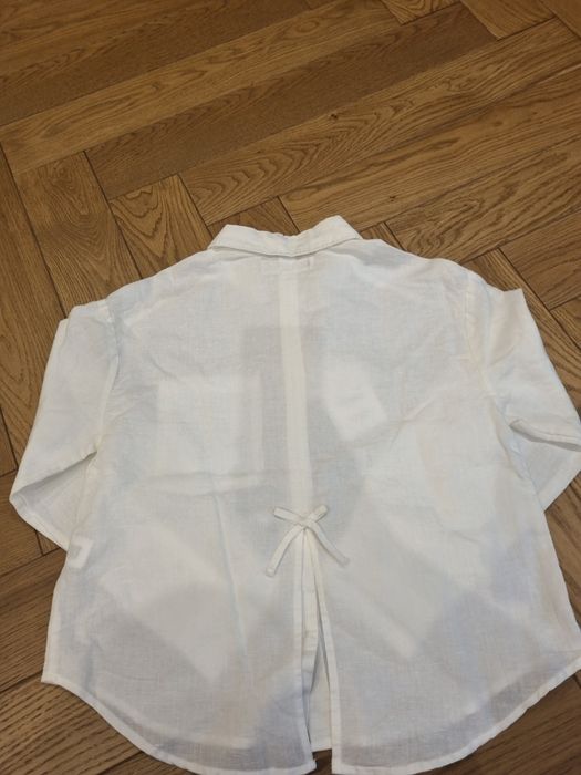 Рубашка "лён"  от Zara для девочек  на 9-10 лет